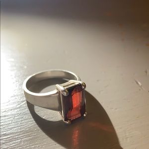 James Avery garnet ring